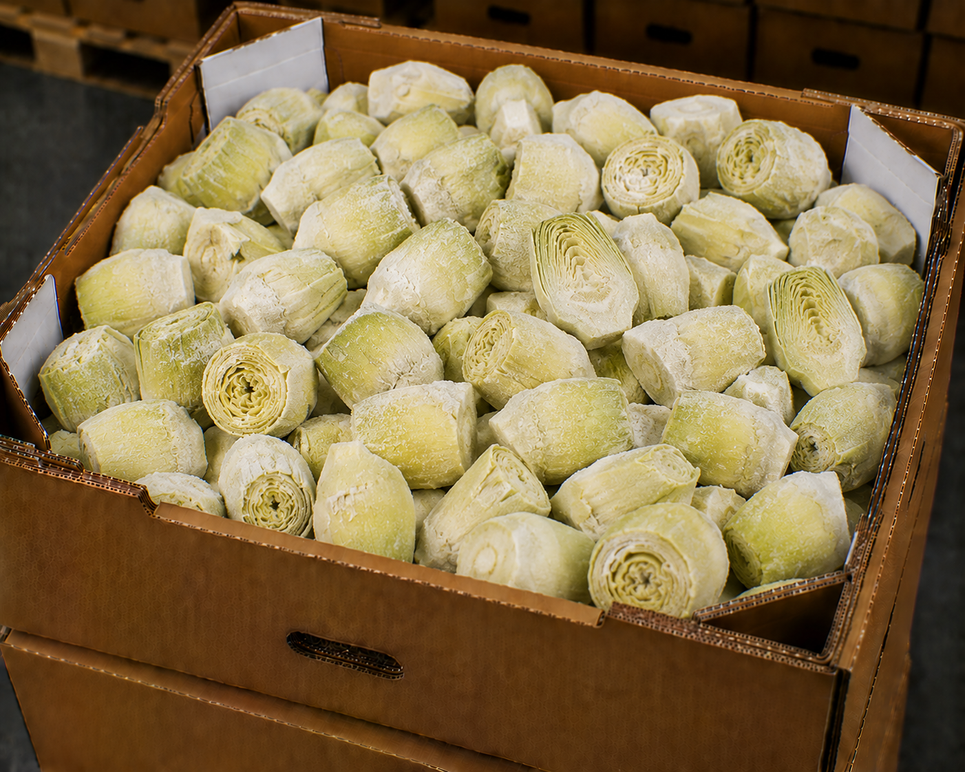 Frozen artichoke hearts