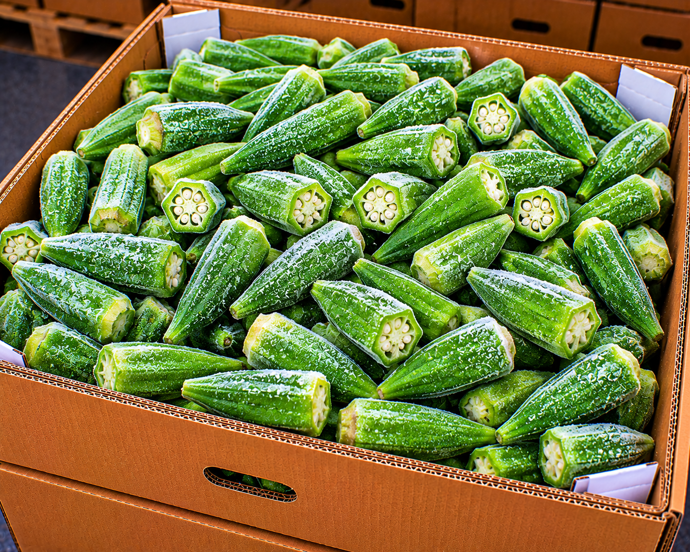 Frozen okra
