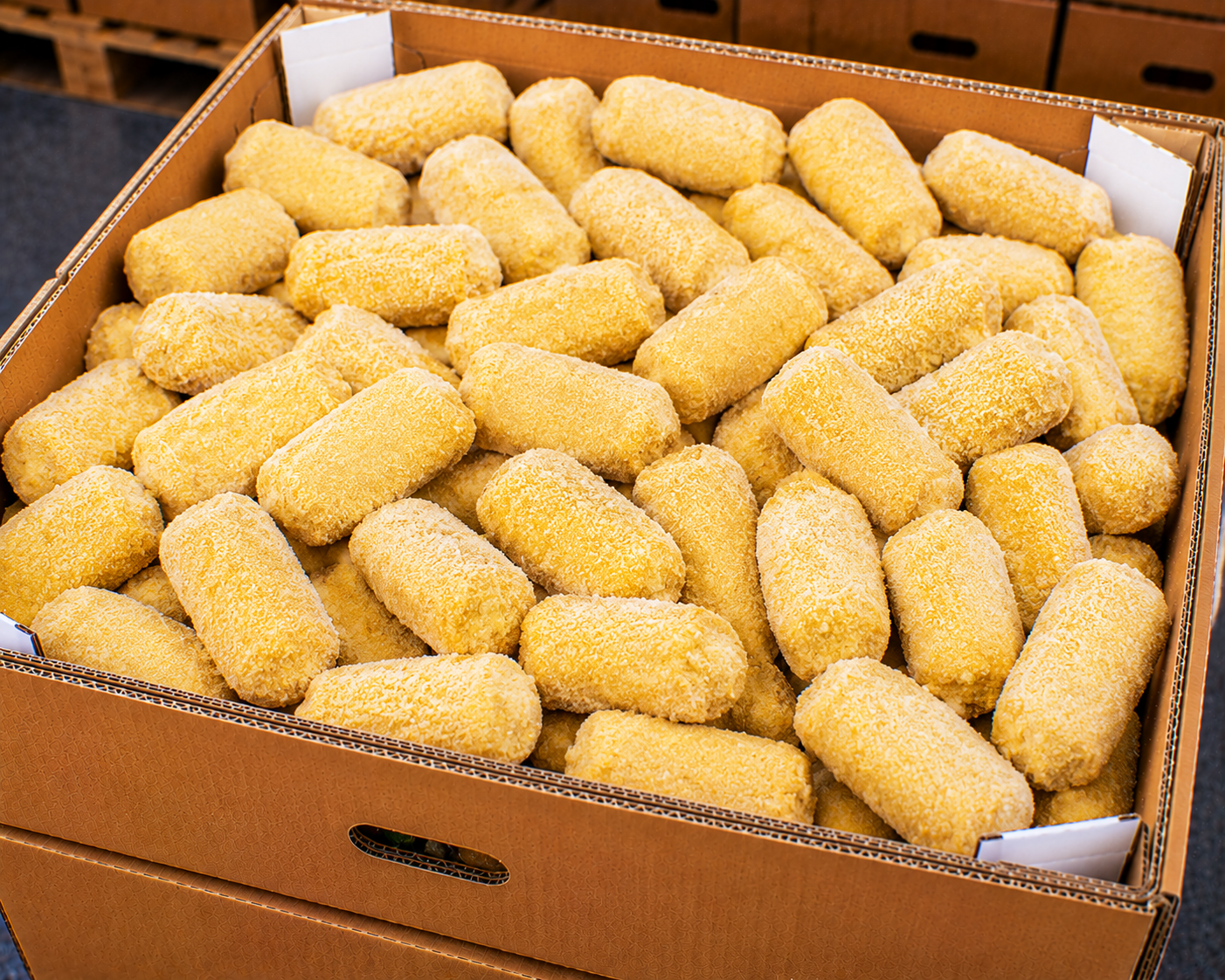 Frozen potato croquettes