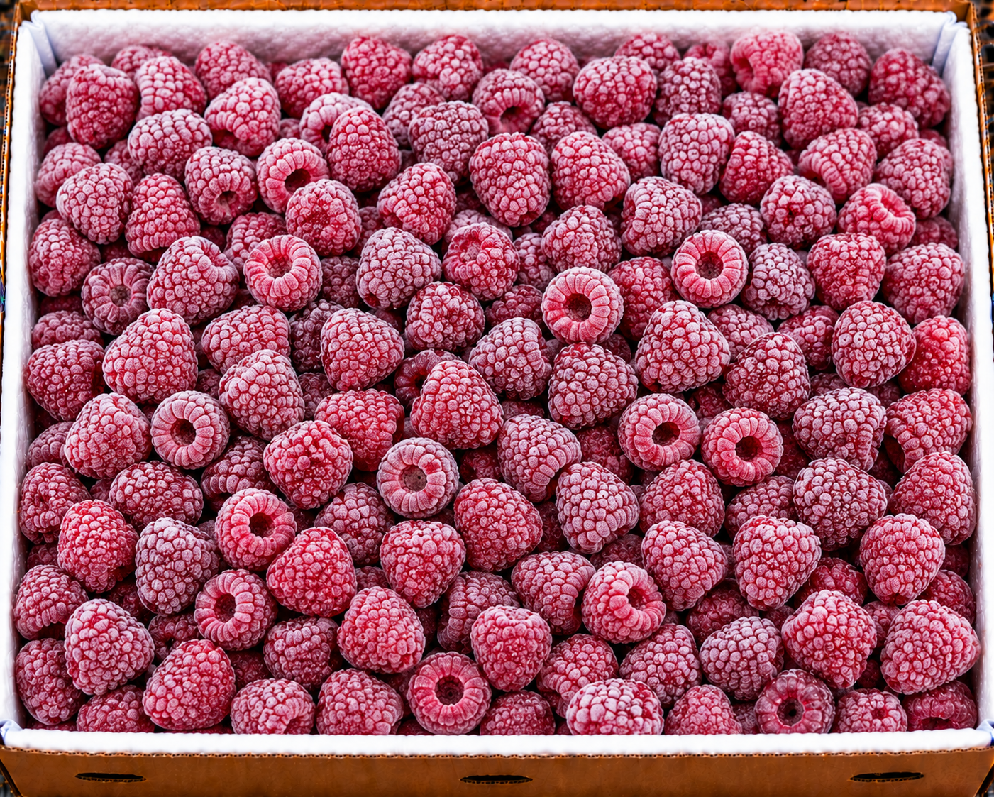 Frozen raspberries