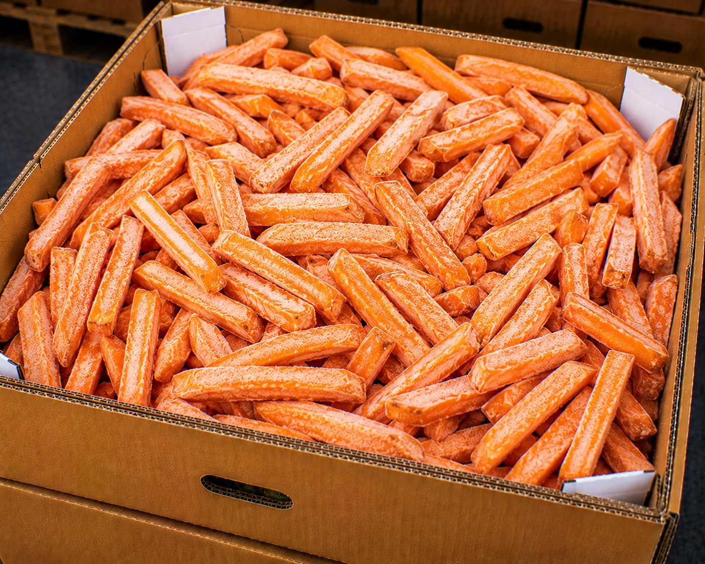 Frozen sweet potato fries